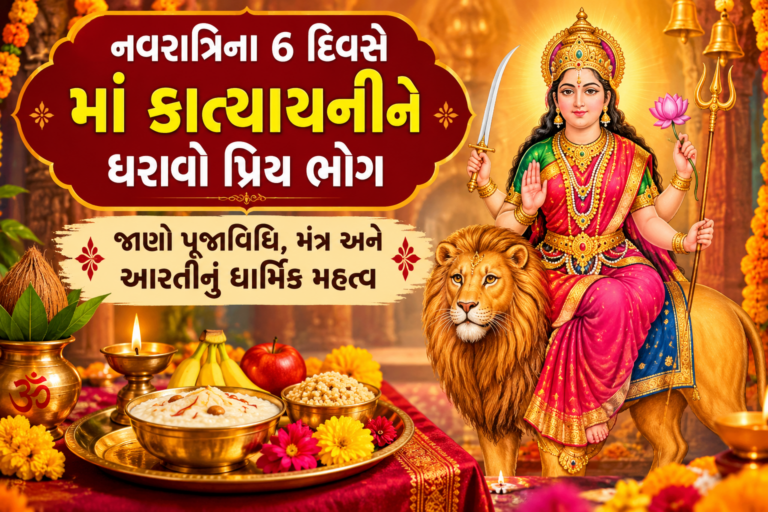 Shardiya Navratri 2026 : નવરાત્રિના 6 દિવસે માં કાત્યાયનીને ધરાવો પ્રિય ભોગ, જાણો પૂજાવિધિ, મંત્ર અને આરતીનું ધાર્મિક મહત્ત્વ