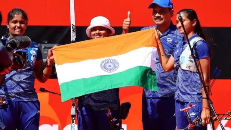 Sports : એશિયન ગેમ્સમાં ભારતે ૧૧મો સુવર્ણ ચંદ્રક જીત્યો — તીરંદાજીમાં ચોથો — જેમાં મહિલાઓની રિકર્વ ટીમે કોરિયાને પરાજય આપ્યો