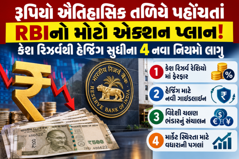 Business : રૂપિયો ઐતિહાસિક તળિયે પહોંચતાં RBIનો મોટો એક્શન પ્લાન! કેશ રિઝર્વથી હેજિંગ સુધીના 4 નવા નિયમો લાગુ